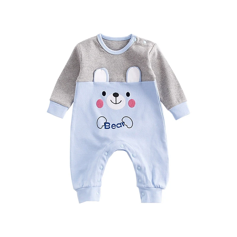 

Fashion Jumpsuit Baby Long Sleeve Animal Print Romper Boys Girls O-Neck Cotton Autumn Clothes For 0-18M Infant Babies Outfits
