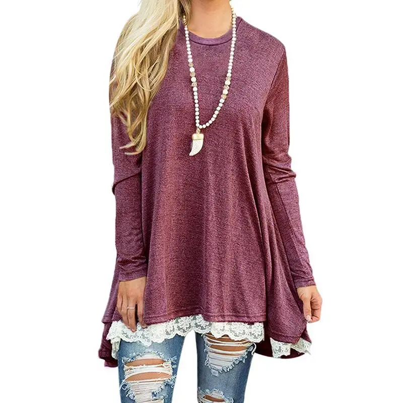 Casual-Work-Clothes-Women-Blouses-And-Tops-Loose-Shirts-Autumn-Winter-2017-Basic-Lace-Up-Shirt (1)