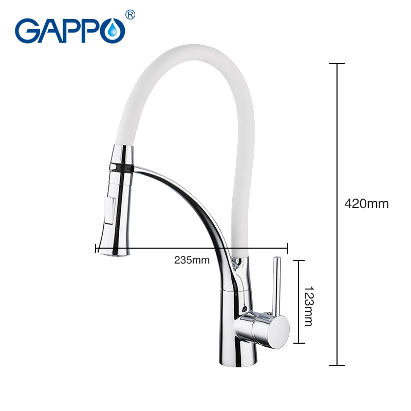 GAPPO Kitchen Faucet with filtered water kitchen water tap brass water sink crane kitchen faucet mi - 4000314534046