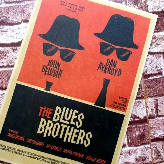 THE BLUES BROTHERS Джон Румяна Дэн AYKBOYD ретро постер декоративная Плакаты крафт для бара
