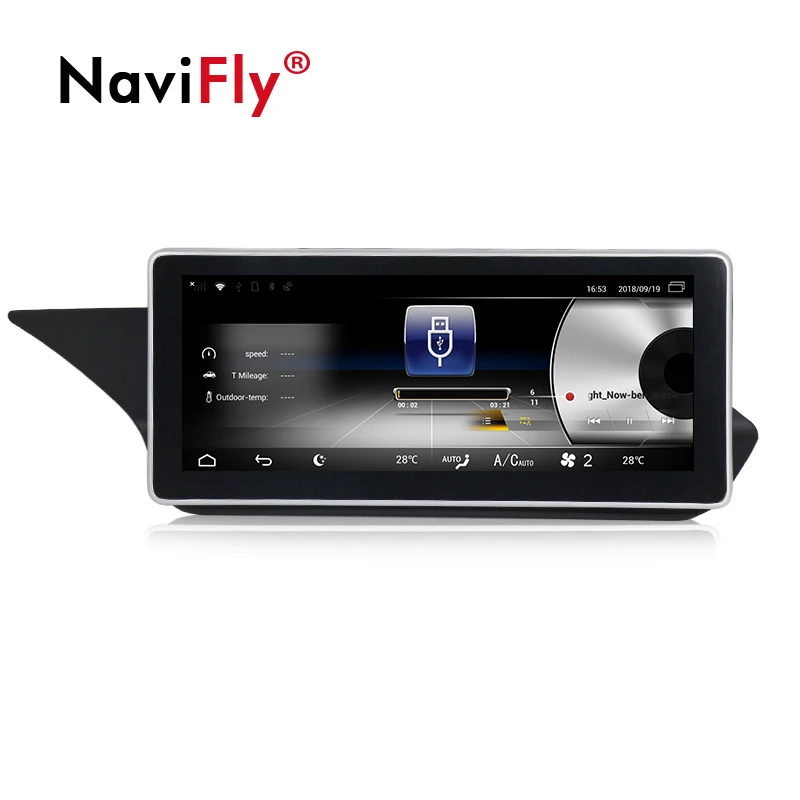 Best NaviFly 10.25" 3GB+32GB 4G LTE GPS Android 7.1 car multimedia player for Benz E Class W212 2009-2015 autoradio stereo player 4