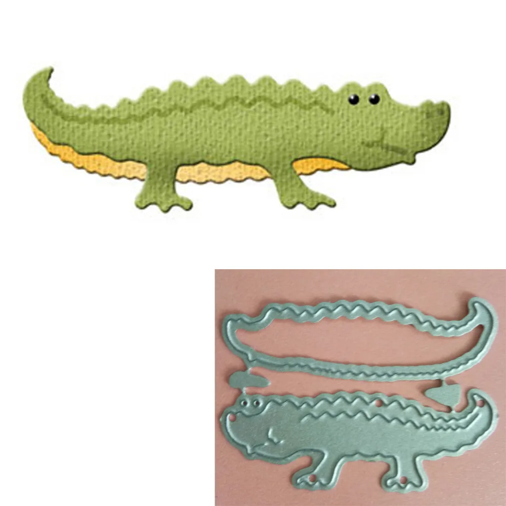 Adv one Crocodile Stitched Metal Cutting DieS Stencil for DIY