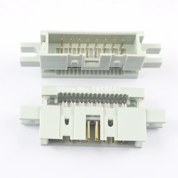 

10 Pcs Per Lot 2.54mm Pitch 2x8 Pin 16 Pin Male Straight IDC Type Cable Box Header Connector