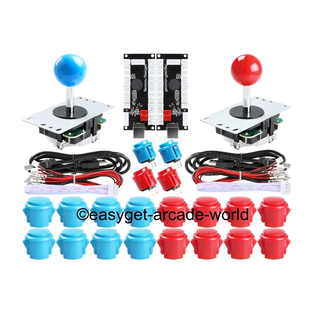 Аркадный джойстик DIY Kit Zero Delay USB контроллер ПК для аркадного джойстика + кнопки