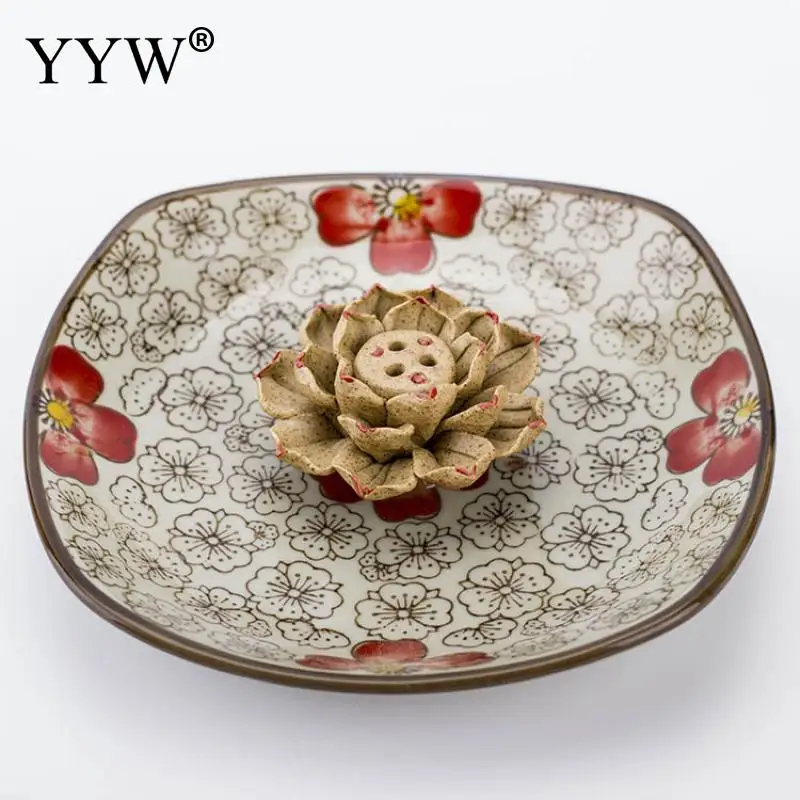 Lotus Inserted Sticks Burner Incense Seat Ceramic Incense Stick Holder Simple Beautiful Incense Stick Burner Censer Home Decor - Цвет: d