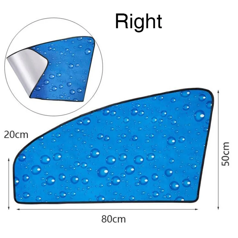 Однослойная УФ-защита от солнца, выдвижная Магнитная Автомобильная шторка, боковой козырек, летний солнцезащитный козырек, защита для окна, для детей - Цвет: Front right