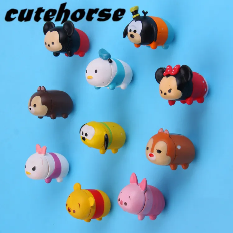 

Cartoon creative Mickey Mouse series decoration fridge magnets stickers 10 pcs /set powerful PVC fridge magnets stickers