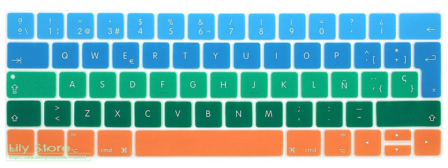Для новейших моделей 2017 / 2016 с мультисенсорной панелью Macbook Pro 13 15 2018 клавиатура