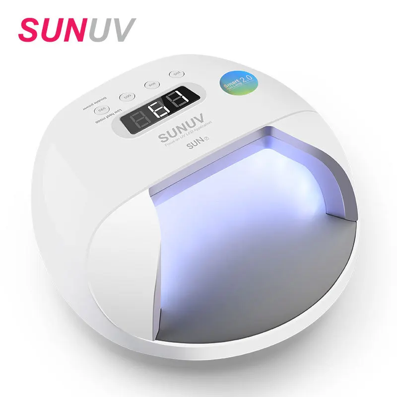  48W SUN7 UVLED Nail Lamp Double Light Source UV Dryer Gel Lamp Recharging power bank nail lamp For  - 32884060073