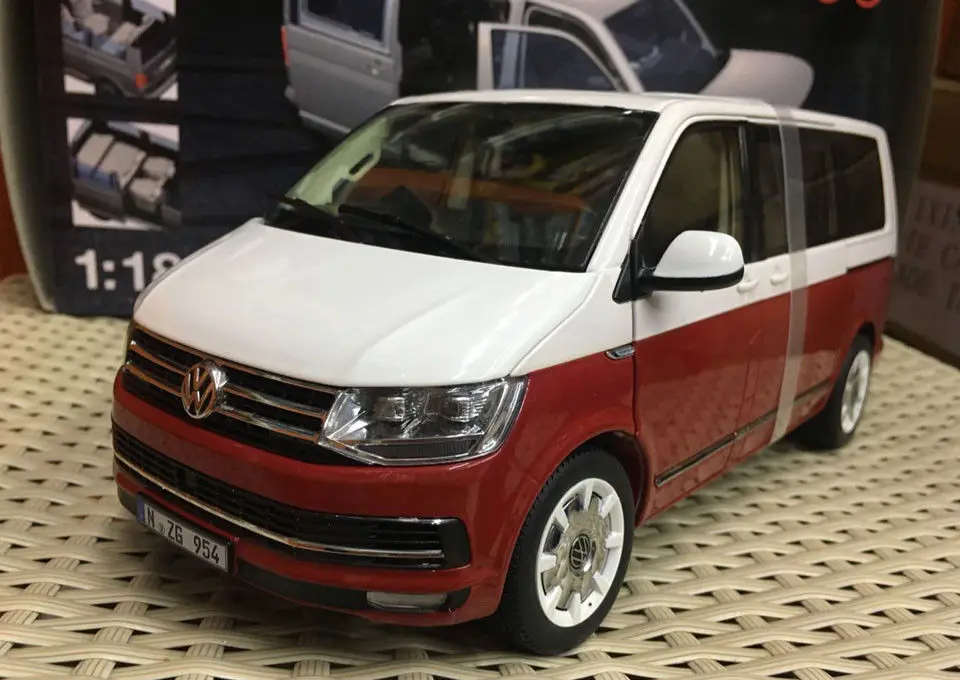 NZG модель 9541/10 Volkswagen VW T6 Multivan поколения шесть красный/белый 1:18 весы