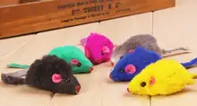 New Lovely Funny Bright Coloured Pet Dog Cat Toys False Mouse Free Shipping Wholesale E5M1