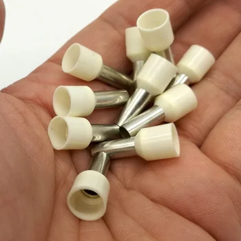 

EVN10-12 European Terminals Nylon Insulated Cord End Terminals Copper Nuts Pin Tubing Terminal connector 8AWG 10mm2