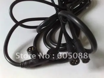

5m length 18# waterproof interconnecting cable to extend rgb led lamps,black color T-wire with 1pcs 4pins T-connector,20pcs/lot