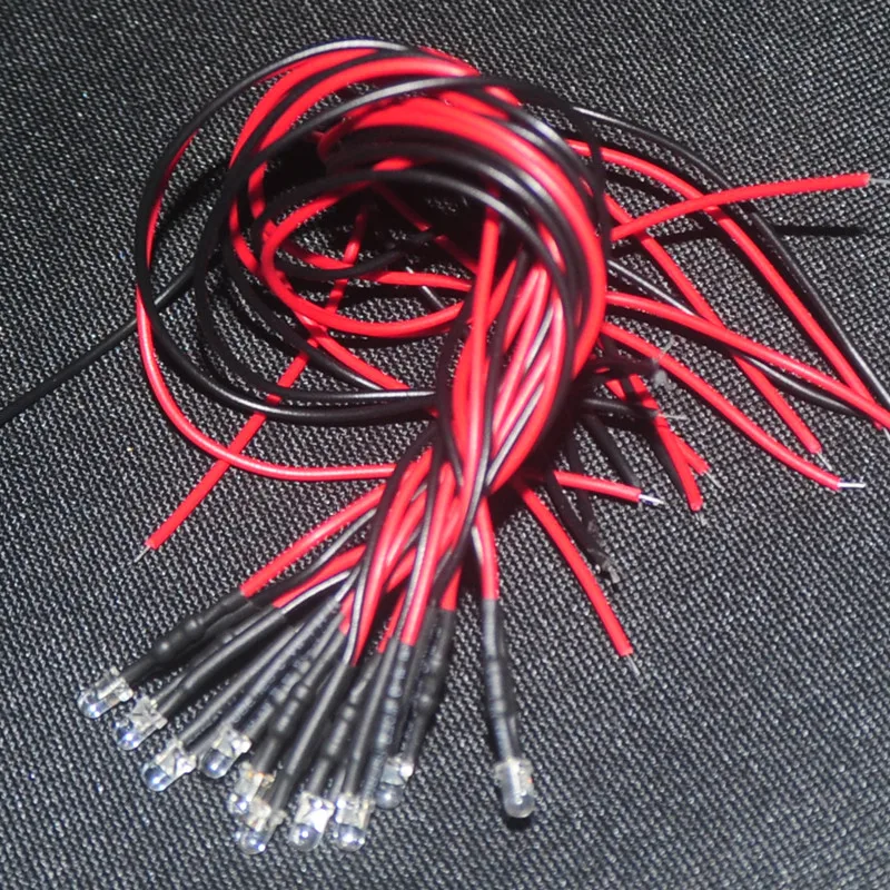 

10pcs 3mm 12V LED 20cm Blue Flash Pre-wired Diodo 3mm Blink Blinking Diod Lamp Decoration Light Emitting Diodes Pre-soldered