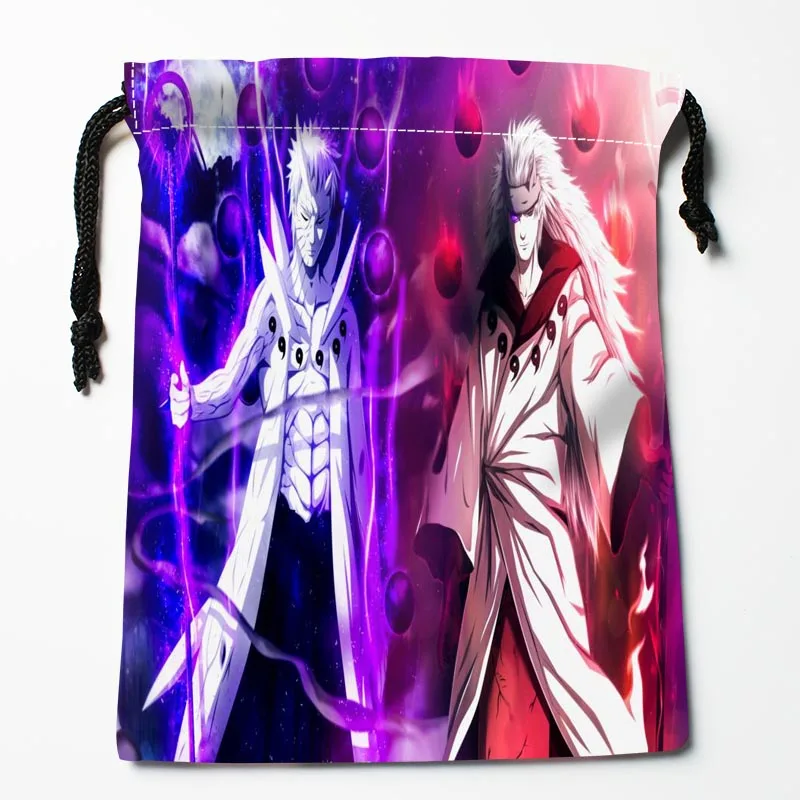 

New Arrival Naruto anime Drawstring Bags Custom Storage Printed Receive Bag Type Bags Storage Bags Size 18X22cm