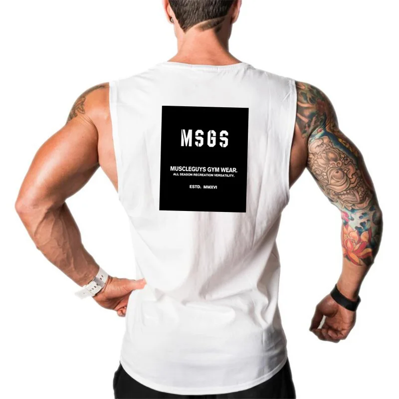 

Brand gyms Shirt Brand singlet canotte bodybuilding stringer tank top men fitness shirt muscle guys sleeveless vest Tank top