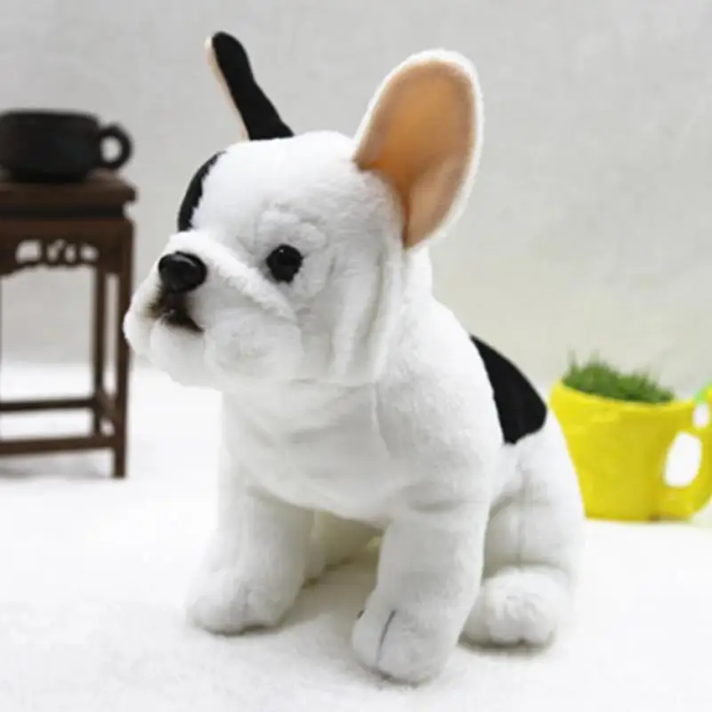 Sitting Bulldog So Soft Baby Plush Toys Lovely Simulation Dog Doll Baby Soft Stuffed Animals Toy