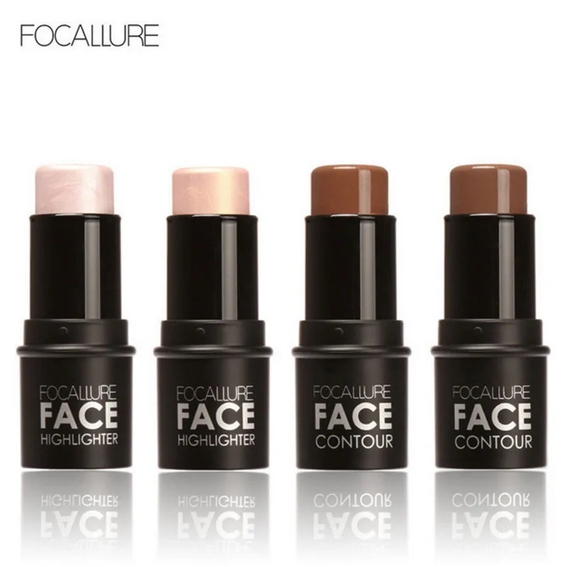 

Focallure Makeup Highlighter Shimmer Stick Bronzer Make Up Long Lasting Waterproof Highlighting All Over Powder Creamy Highlight