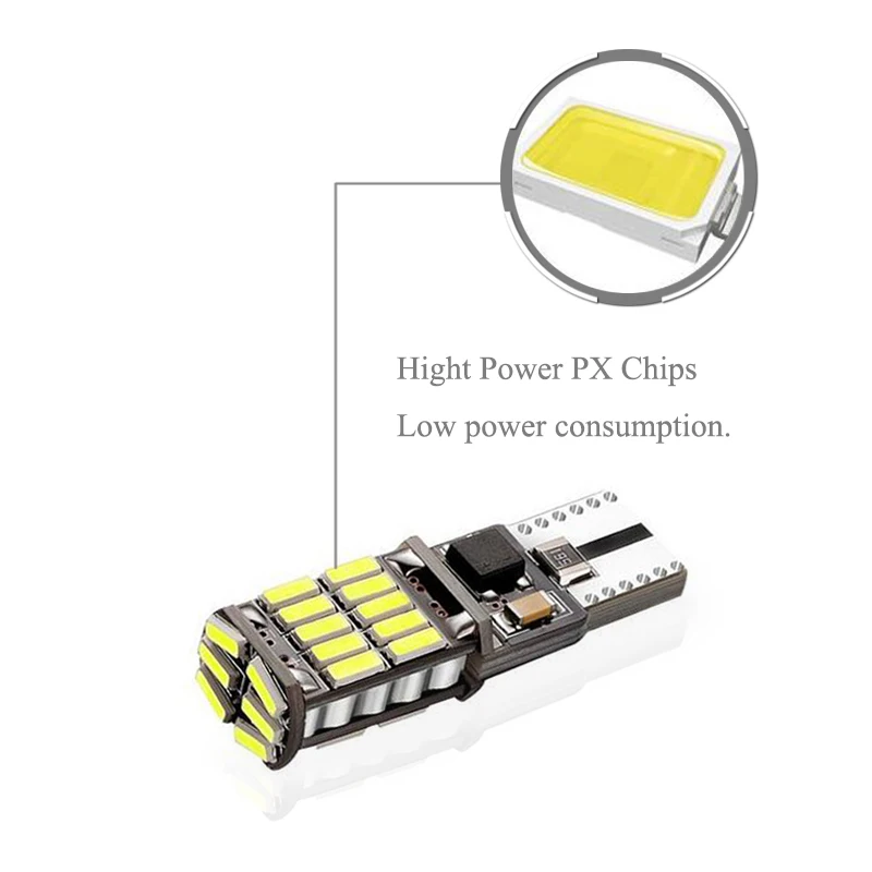 2x W5W лампа светодиодный T10 светодиодный светильник 400LM 12V авто светодиодный лампы 26 шт. 4014 чип Подсветка салона поворота светильник белый f: кристально-голубой 6000K
