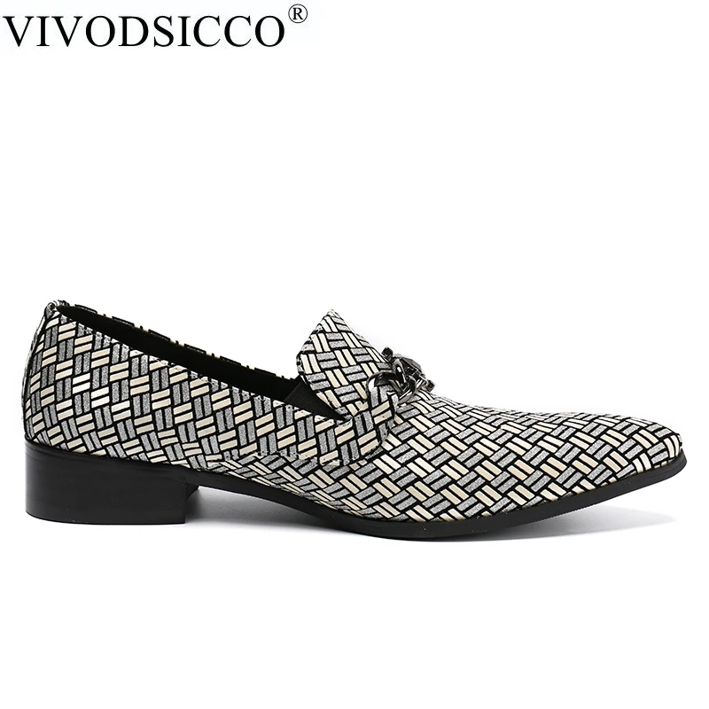VIVODSICCO/Классические свадебные туфли; Мужские модельные туфли с острым носком; Кожаные Туфли-оксфорды для мужчин; Sapato Masculino; официальная обувь
