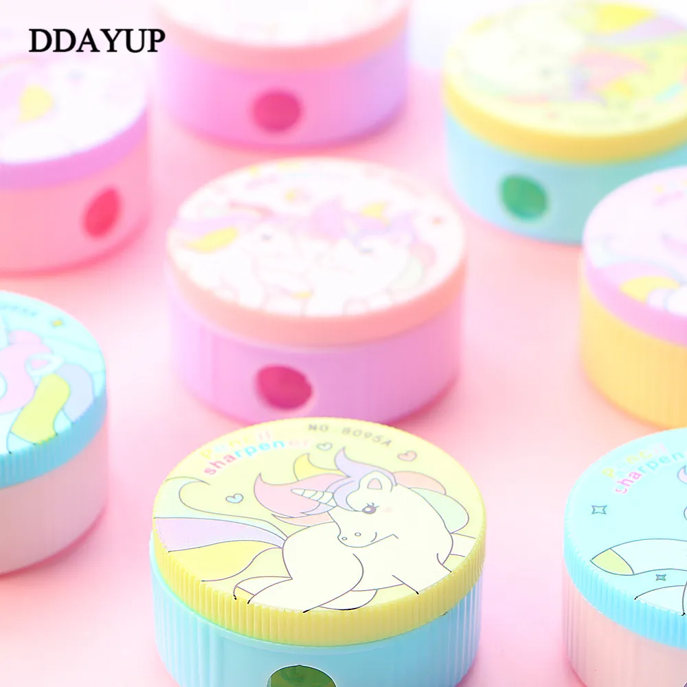 2 шт. милые пластиковые точилки для карандашей Kawaii С мультяшным единорогом