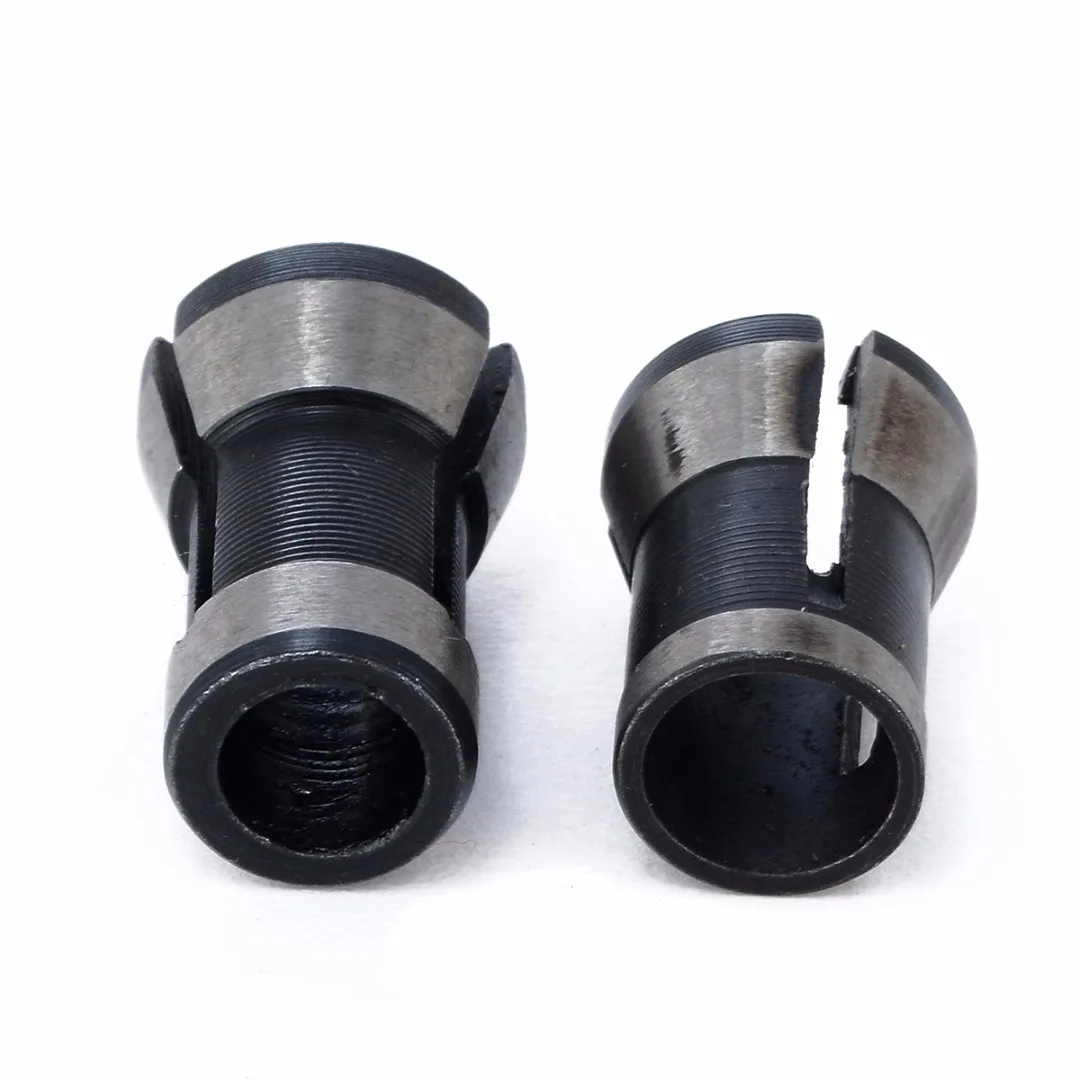1 Pair New 6.35mm 8mm Collet Chuck High Precision Engraving Trimming Machine Electric Router Mayitr
