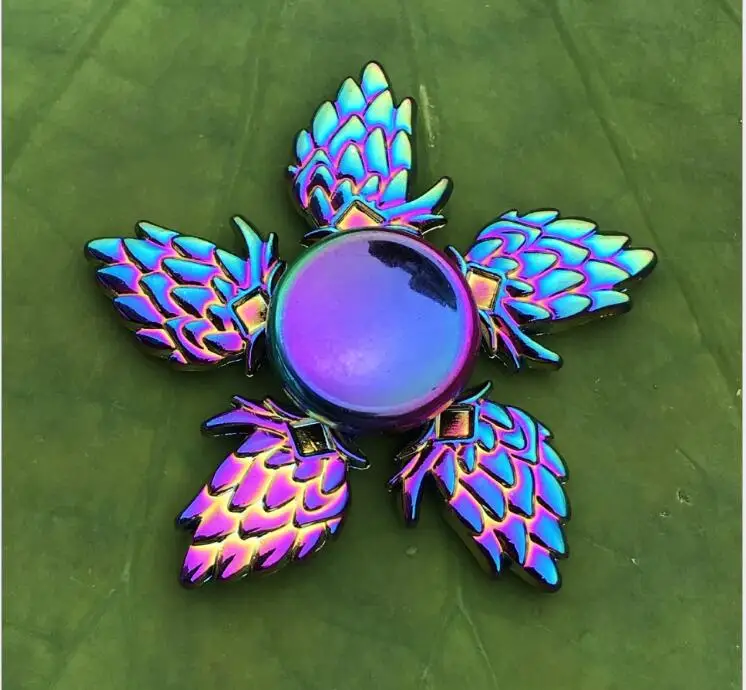 Hand Spinner EDC Fidget Spinner Metal Rainbow Spiner Anti-Anxiety Toy for Spinner Focus Relieves Stress Finger Spinner wholesale