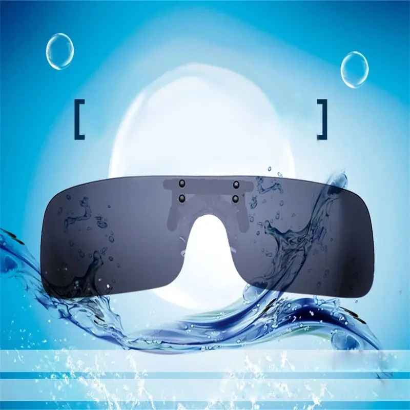 Outerdo UV400 поляризованный Cilp на солнцезащитные очки для езды на велосипеде для вождения и верховой езды линзы ночного видения для миопии очки