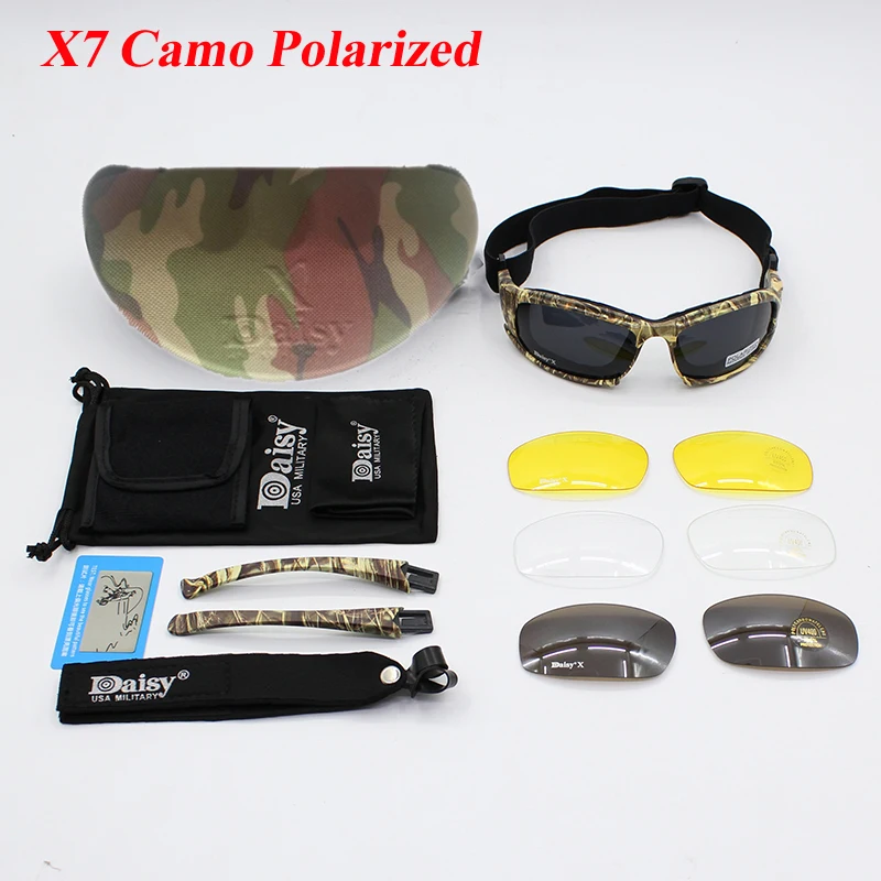 Daisy C8 Military Polarized Sunglasses Bullet-proof Army Goggles C6 X7 Hunting Shooting Airsoft Eyewear Motorcycle Glasses best night motorcycle glasses