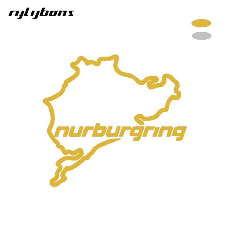 Rylybons 1 шт. Nurburgring наклейки для автомобиля гоночный трек NEVERBEEN автомобильные