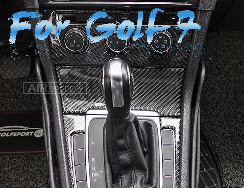 Airspeed LHD для Volkswagen Golf 7 аксессуары для VW Golf 7 R line GTI Mk7 GTD для Golf 7 наклейки из углеродного волокна внутренняя отделка