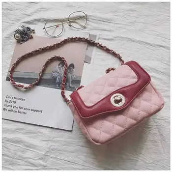 

2019New European New Type Baitao Super-Fire Inclined new Bag, Single Shoulder Inclined Bag Chain, Small Square Women Bag