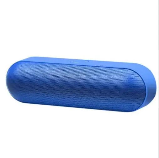 Мини Bluetooth динамик Портативный беспроводной Pill тип динамик s стерео внешний динамик FM TF карта AUX - Цвет: Синий