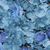 Spr Freeshipping 10pcs Lot Light Blue Artificial Silk Rose