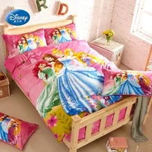 Disney мультфильм принцесса дети обувь для девочек розовый постельное белье набор пододеяльников пуховых одеял кровать простыни наволочки Твин х