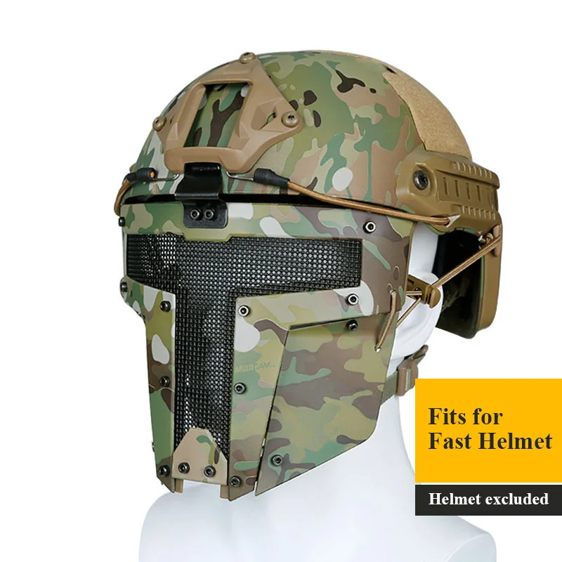 TACTIFANS Airsoft тактический Mesh Маска анфас Сталь маска очки Mesh шлем видение для быстрого шлем Спарта Combat Новый Тип