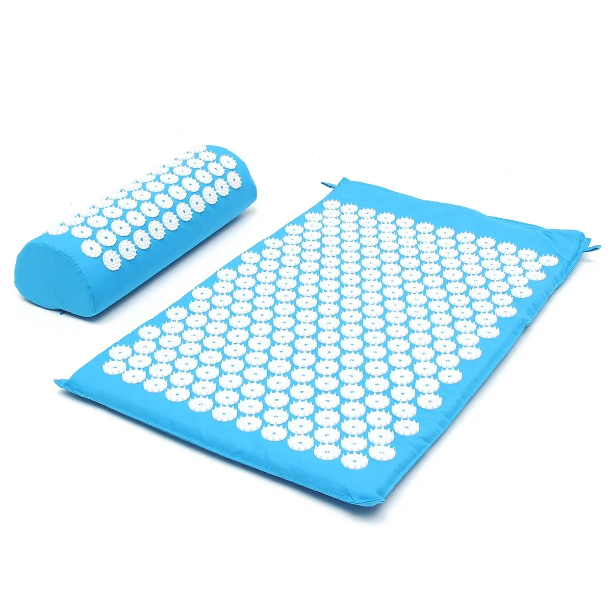 2Pcs/Set Acupressure Mat Pillow Set Back Tailbone Pillow Massager Acupuncture Spike Yoga Mat With Pillow Neck Head Pain Relief