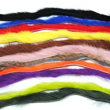 2PCS Multicolor Tiras Zonker Coelho Streamer Fly Subordinação Material/Hare Dublagem Fibra De Baixo