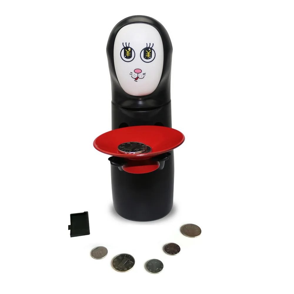  Cat face pattern piggy bank electronic creative piggy bank with sound presenting automatic coin mac