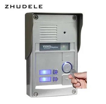 

ZHUDELE international design top quality video door phone outdoor camera for 2-apartments with ID CARD unlock function ZDL-T2
