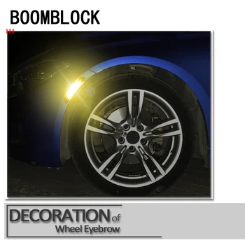 

BOOMBLOCK Car Accessories Door Side Wheel Eyebrow 3D Stickers For Opel Astra H G J Volvo S60 V70 XC90 Citroen C5 C4 C3 Subaru