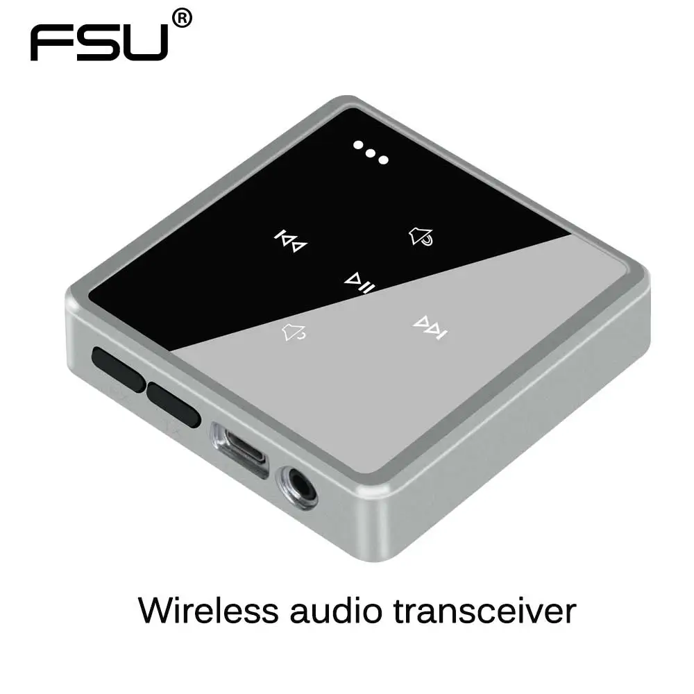 

FSU One-to-two Wireless Audio transceiver and Transmitter with 3.5mm audio jack Adopts touch key for Headphone Phone Sound