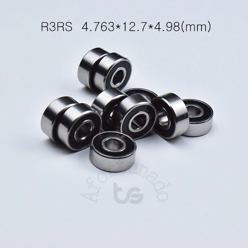 

Bearing 10pcs R3RS 4.763*12.7*4.98(mm) free shipping chrome steel Rubber Sealed High speed Mechanical equipment part