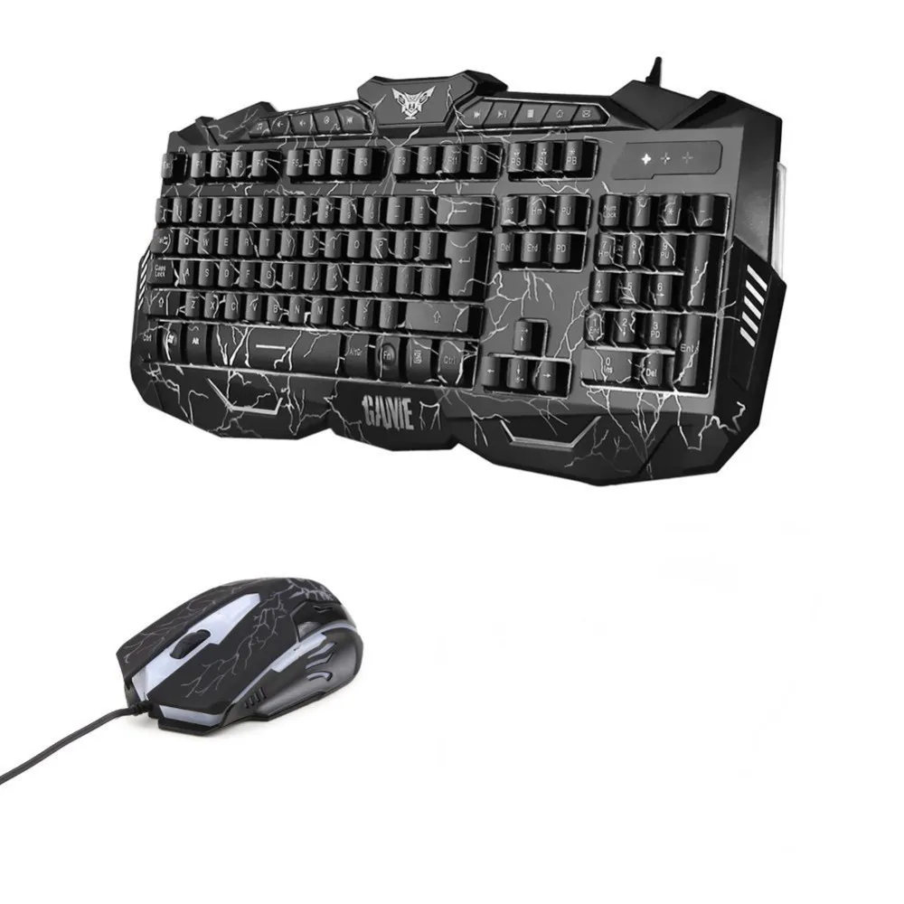 

VOBERRY LED Game Line 2.4G Keyboard And Mouse Setting To Computer Multimedia Game Machine Ergonomic Design