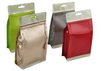 

S size:14*23*7cm 3D stand bags/ Color Foil zipper bags Bags/ Tea food dry grain candy General packing bags 100pcs/lot