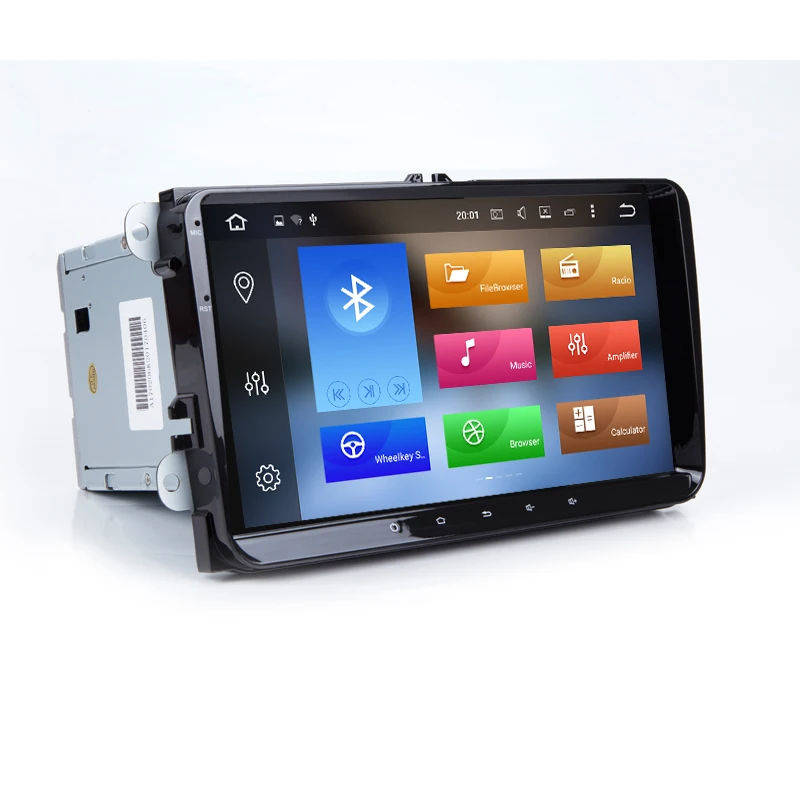Excellent HIFIF 8 Core 2 din Android 8.0 9" Car Radio player For VW GOLF 5 Golf 6 POLO PASSAT SKODA CC JETTA TIGUAN TOURAN GPS Navigation 2