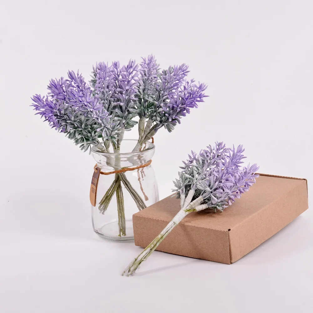 

6 pcs/set2019 CIASSTHREE Romantic Artificial Lavender Bouquet Plastic Mini Fake Flower Party and Wedding Decoration Supplies