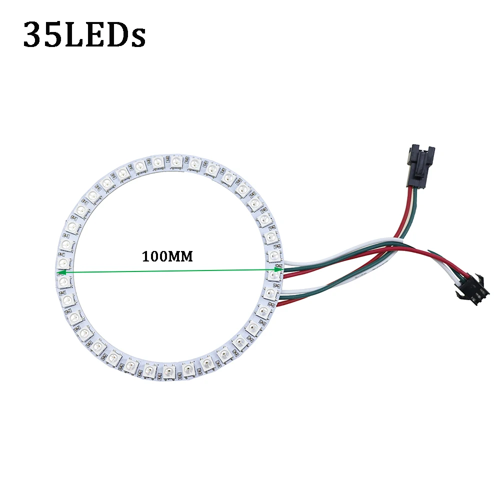 WS2812B светодиодная кольцевая Круглая Панель 16 светодиодов 35 45 светодиодов|led
