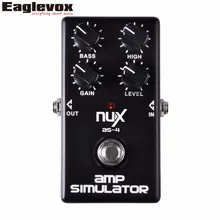 Nux как-4 Усилитель симулятор гитара эффект педаль Дополнительная сумма выгоды повышает высокие частоты правда обход АС4 