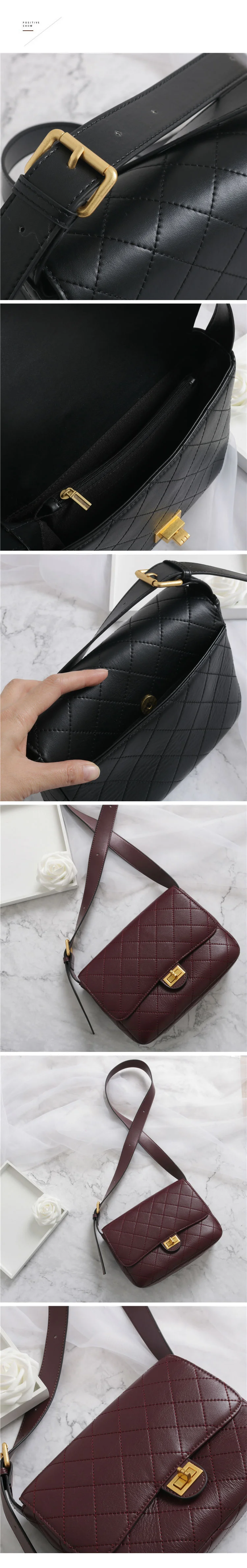 Luxury Handbag High Quality Real Letaher Shoulder Bag Designer Inspired Fashion Bags for women 2019 (4)